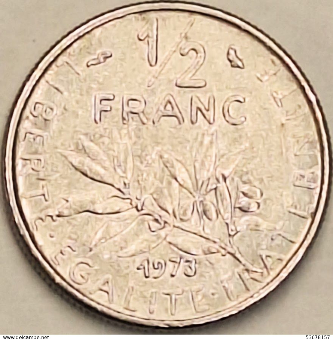 France - 1/2 Franc 1973, KM# 931.1 (#4292) - 1/2 Franc