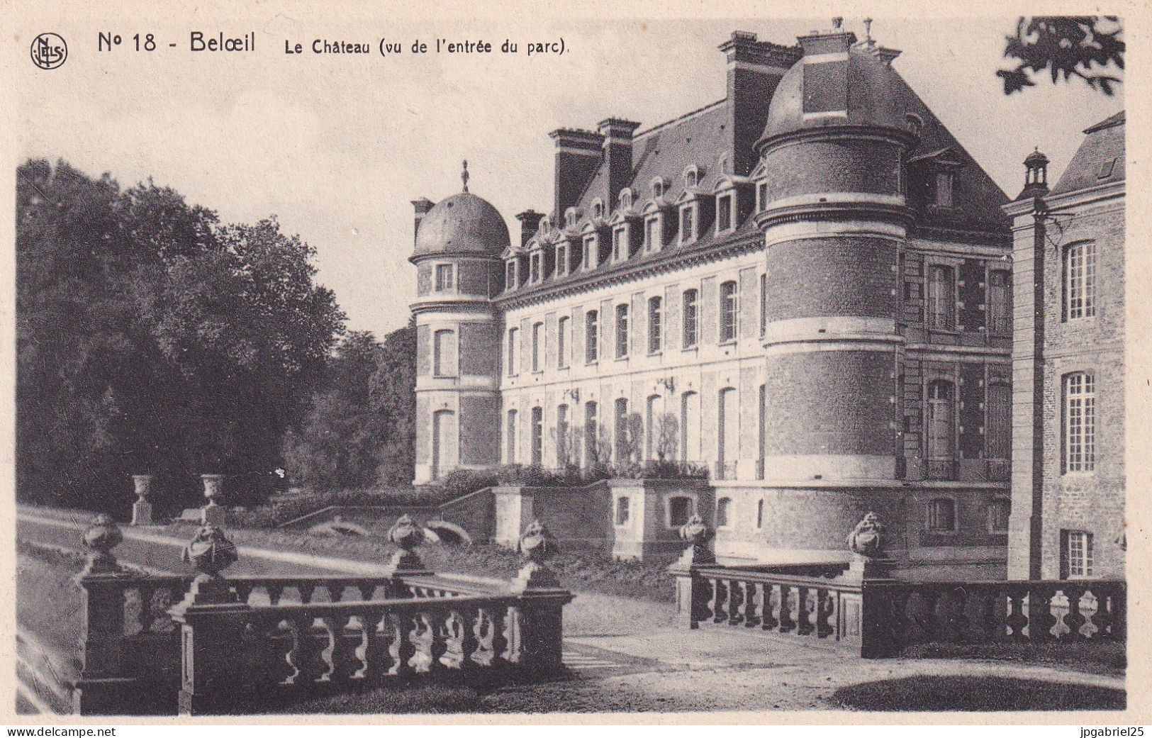GEO Beloeil Le Chateau Vu De L Entree Du Parc - Belöil
