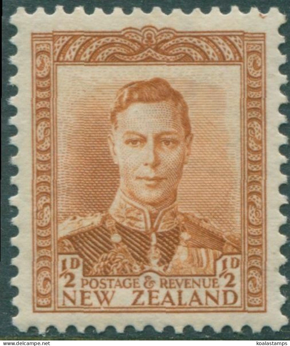 New Zealand 1938 SG604 ½d Orange-brown KGVI MNH - Andere & Zonder Classificatie