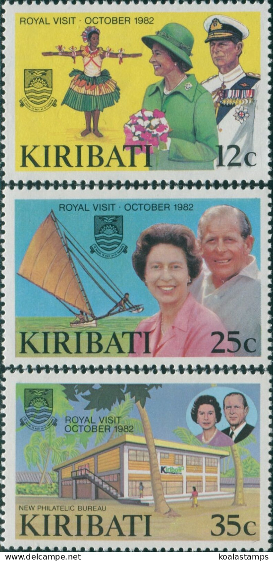 Kiribati 1982 SG193-195 Royal Visit Set MNH - Kiribati (1979-...)