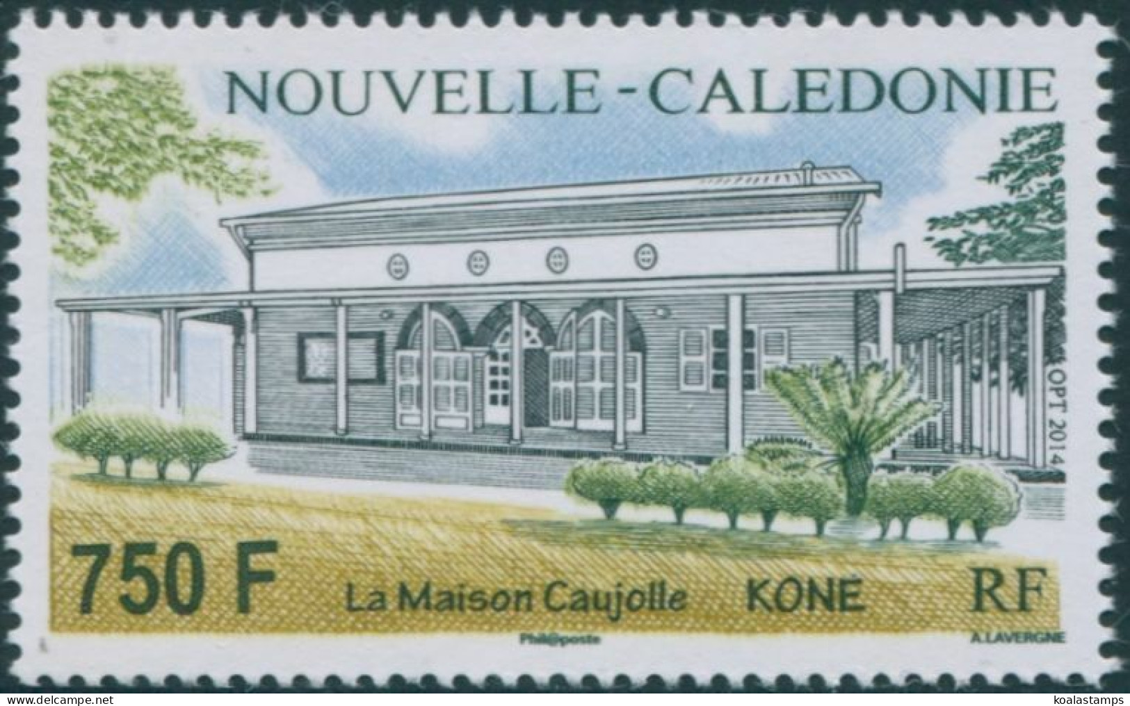 New Caledonia 2014 SG1608 750f Caujolle's House MNH - Autres & Non Classés