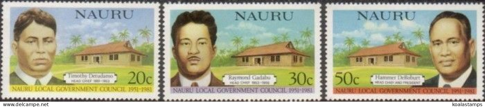 Nauru 1981 SG235-237 Local Government Council Set MNH - Nauru