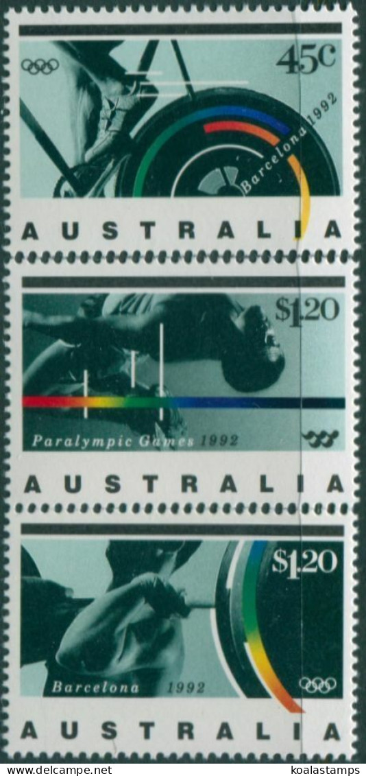 Australia 1992 SG1358-1360 Olympic And Paralympic Games Set MNH - Autres & Non Classés