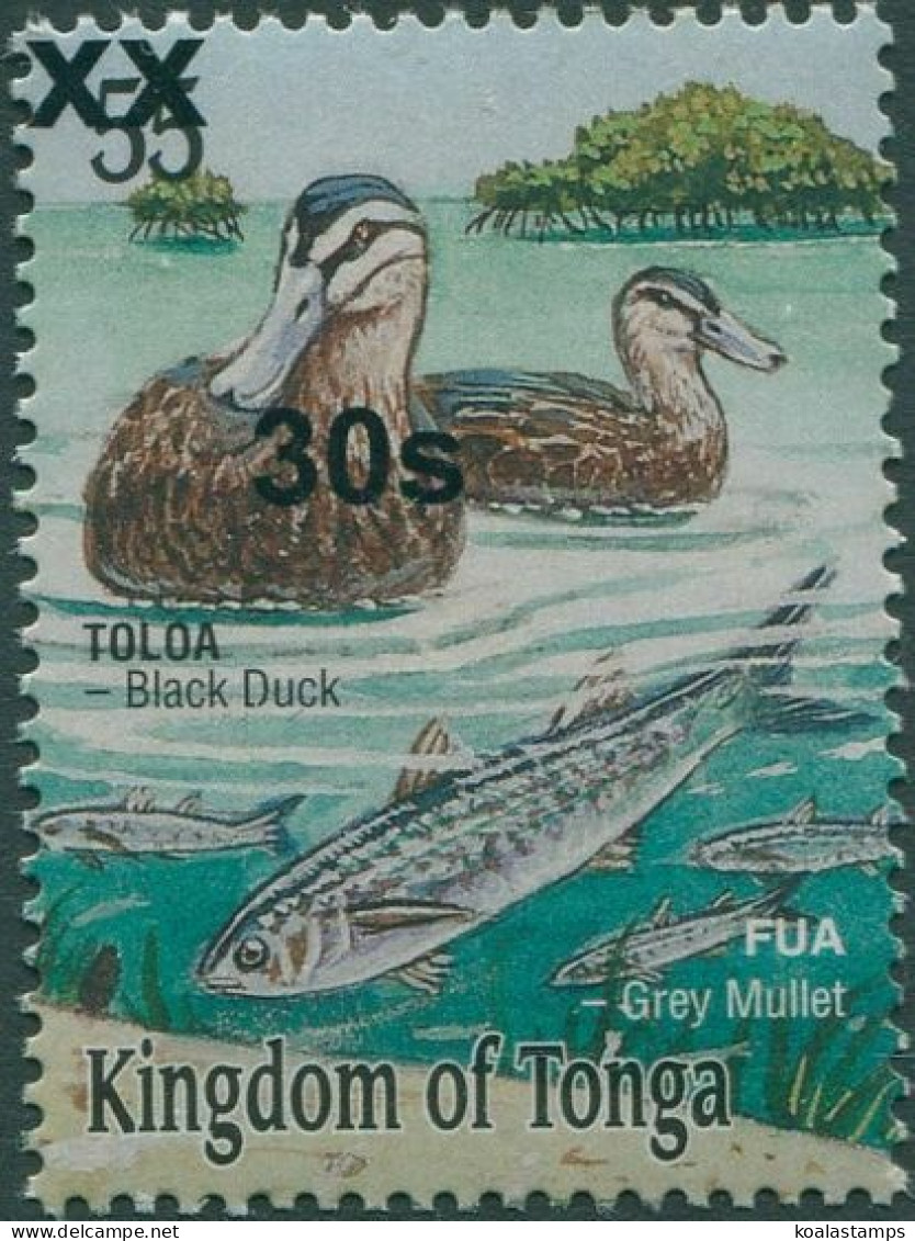 Tonga 2008 SG1615 30s On 55s Black Ducks And Grey Mullet MNH - Tonga (1970-...)