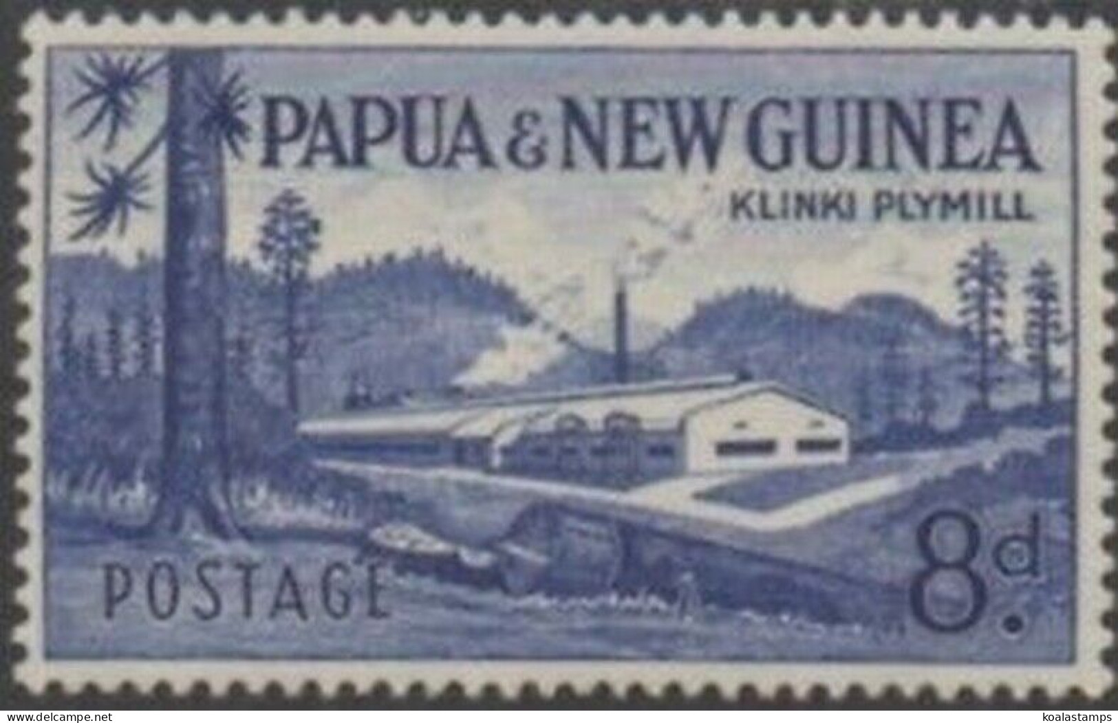 Papua New Guinea 1960 SG21 8d Klinki Plymill MNH - Papúa Nueva Guinea