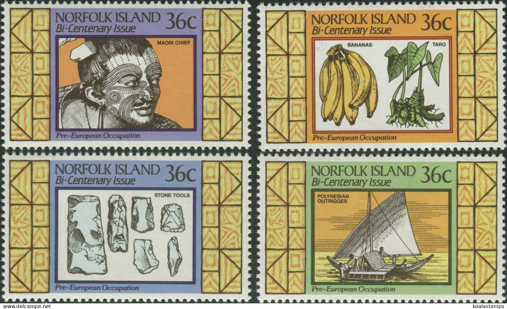 Norfolk Island 1986 SG401-404 Settlement 2nd Issue Set MNH - Norfolkinsel