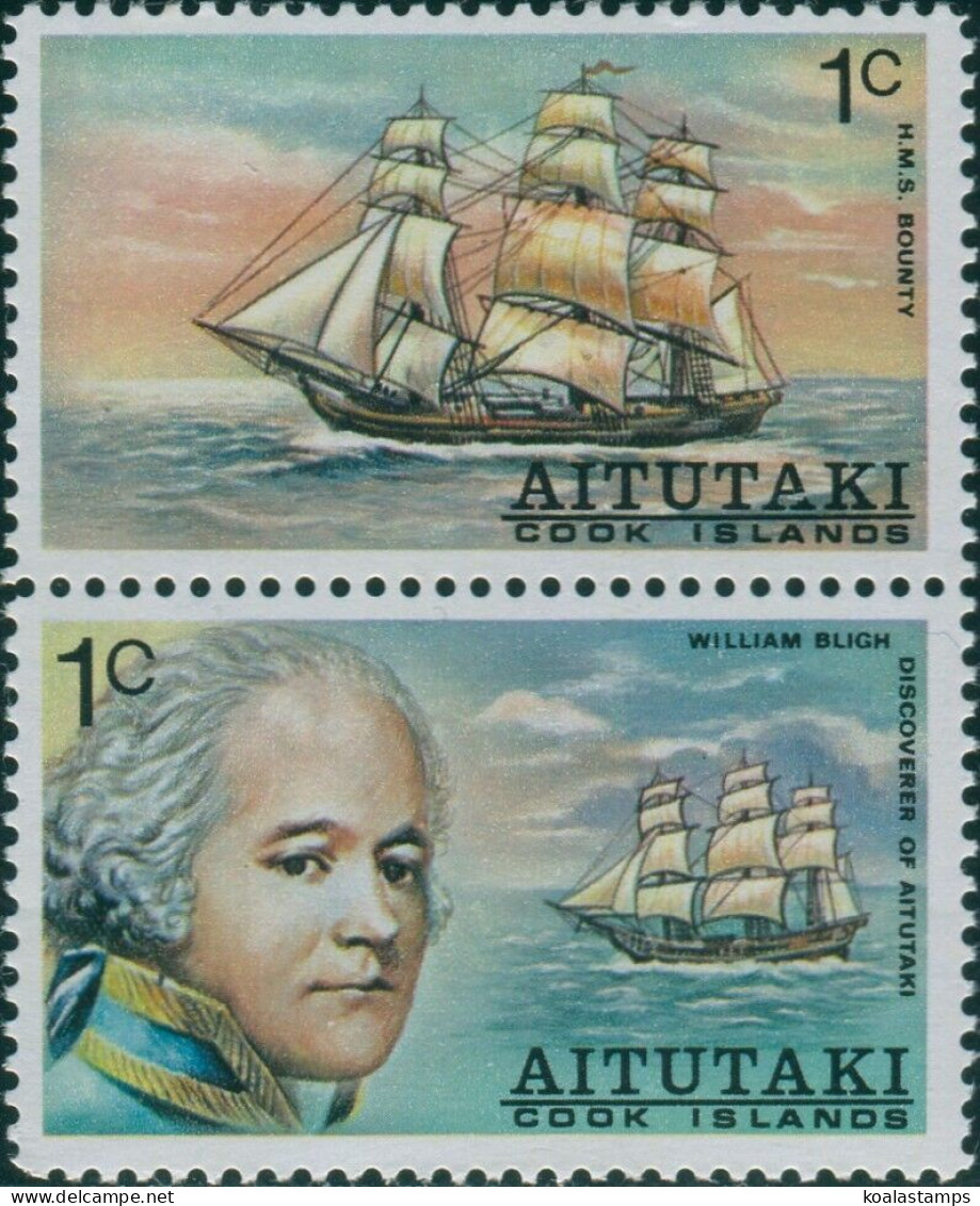 Aitutaki 1974 SG114-115 Explorers MNH - Cook Islands
