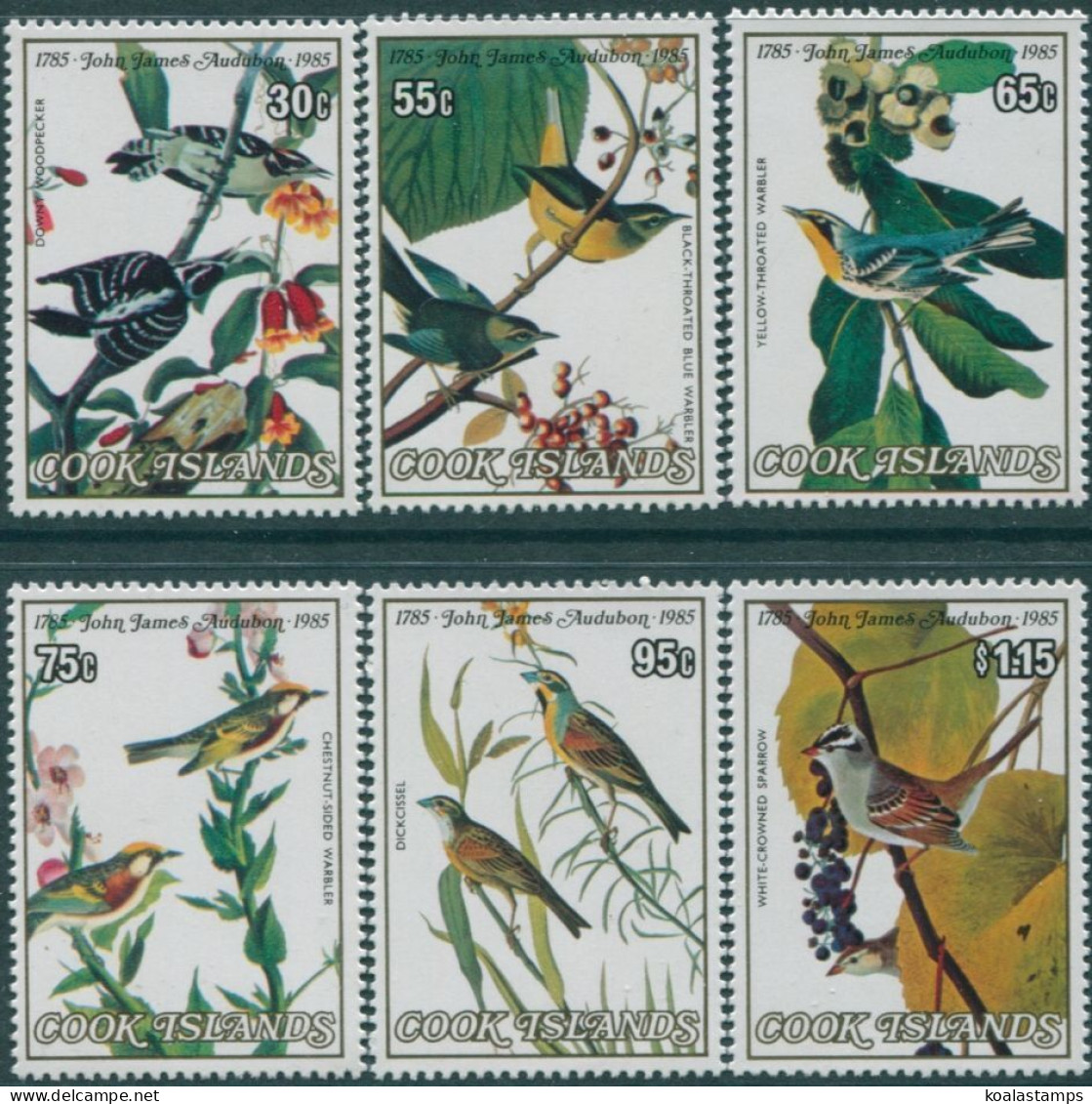 Cook Islands 1985 SG1015-1020 Birds Set MNH - Cook Islands