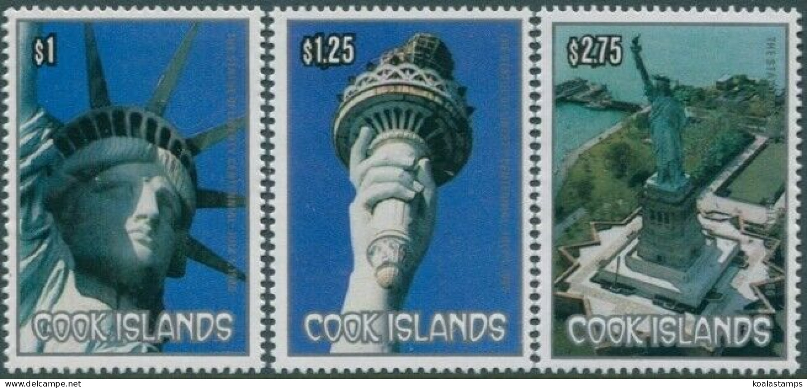 Cook Islands 1986 SG1072-1074 Statue Of Liberty Set MNH - Islas Cook