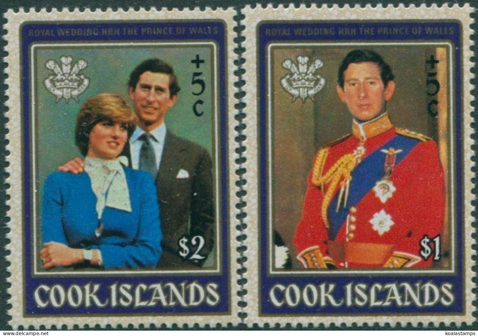 Cook Islands 1981 SG824-825 IYC With Surcharge Set MNH - Islas Cook