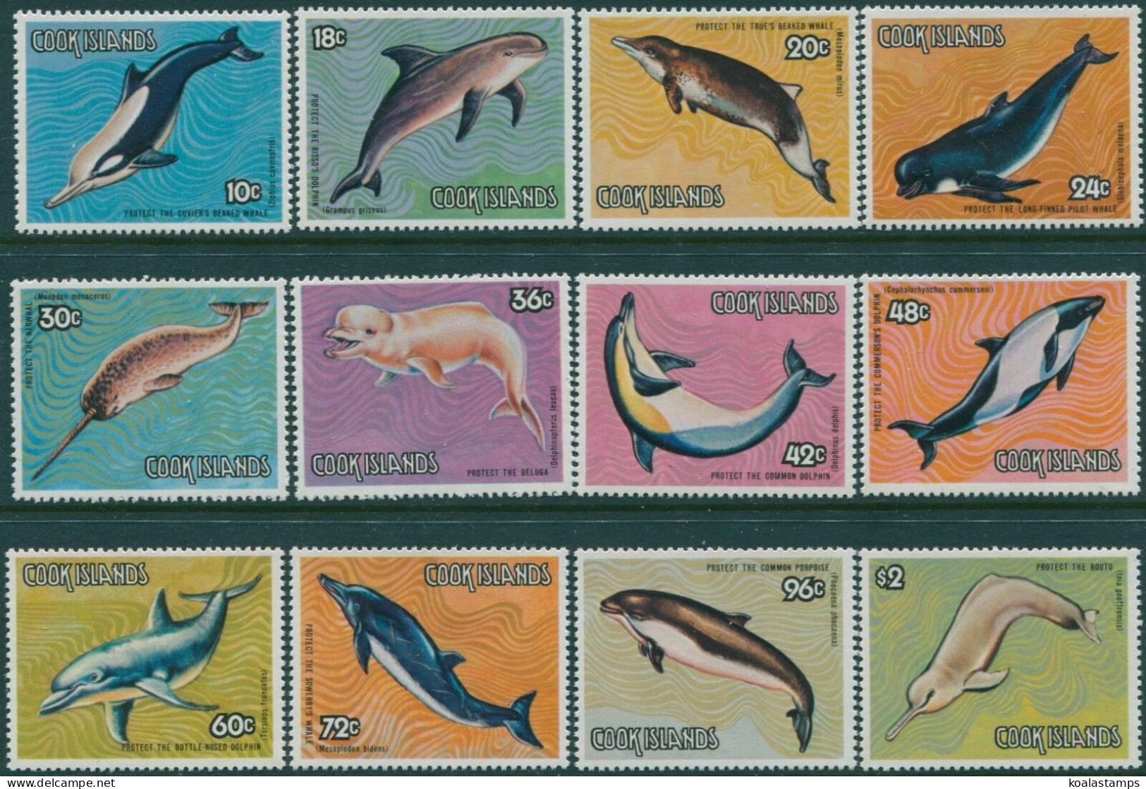 Cook Islands 1984 SG946-957 Save The Whales Set MNH - Islas Cook