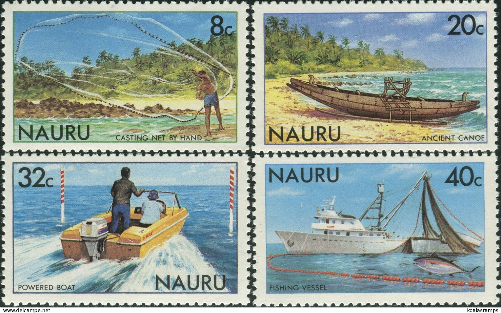 Nauru 1981 SG238-241 Fishing Net Vessels Set MNH - Nauru
