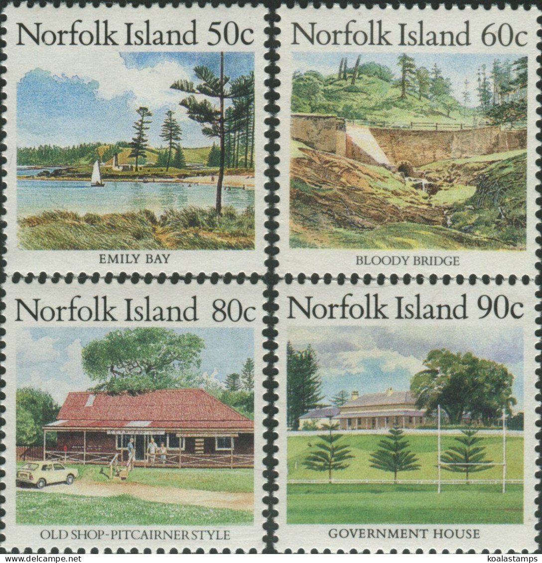 Norfolk Island 1987 SG413-416 Scenes MNH - Norfolkinsel