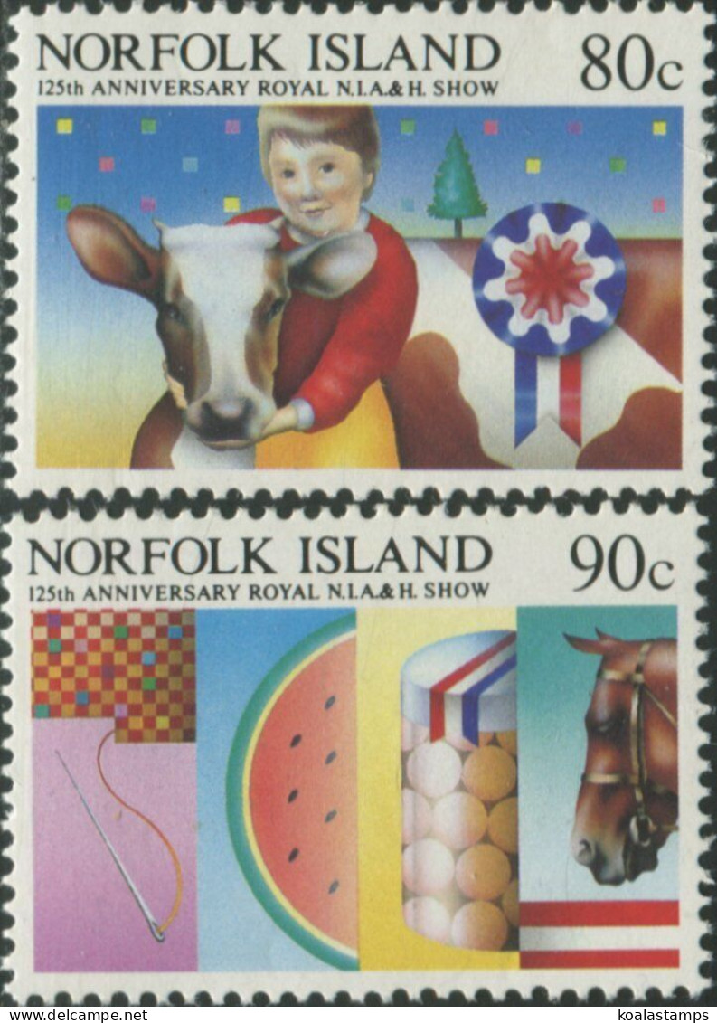 Norfolk Island 1985 SG371-372 Agricultural And Horticultural Set MNH - Isla Norfolk