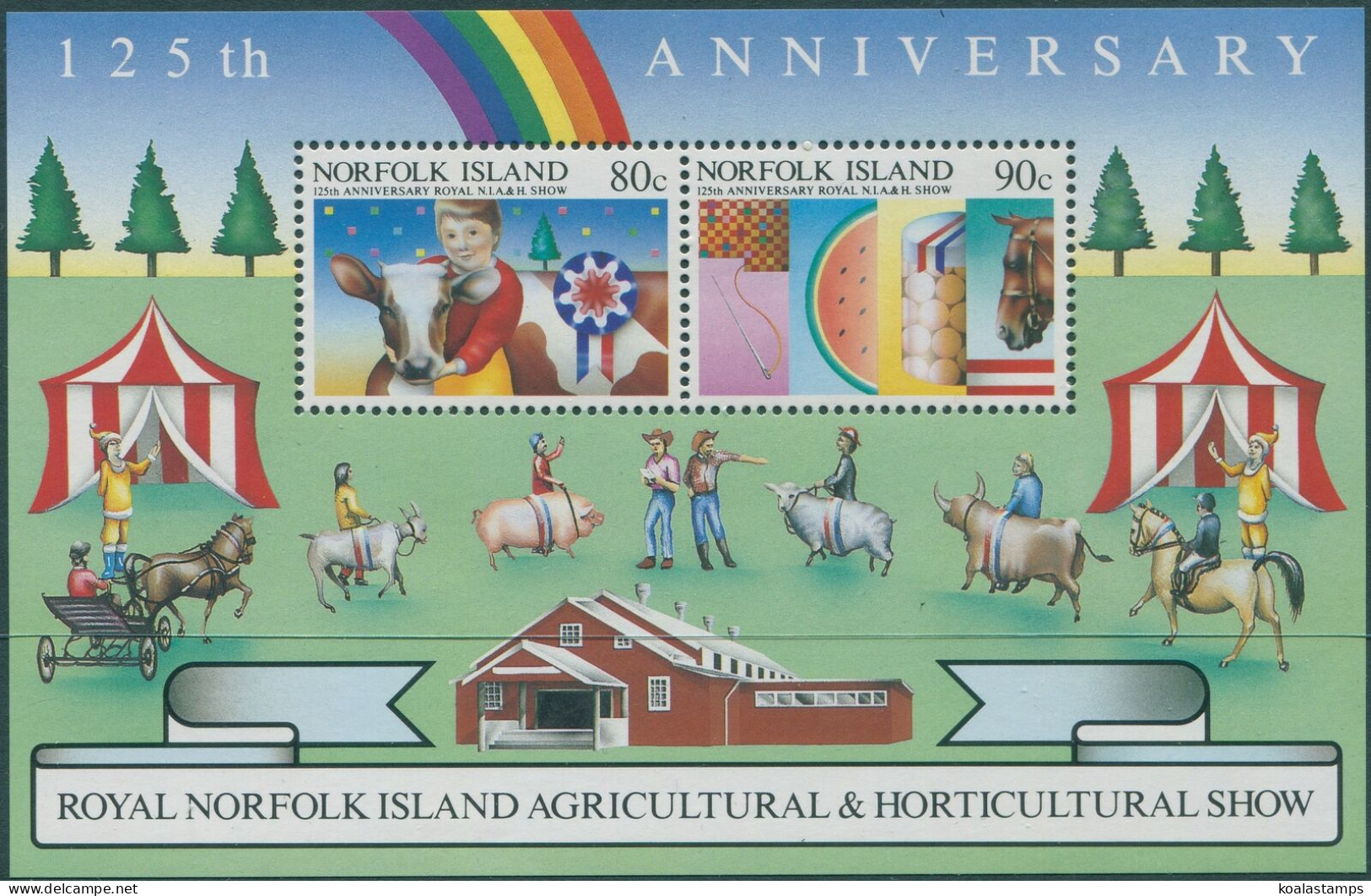 Norfolk Island 1985 SG373 Agriculture Show MS MNH - Isola Norfolk