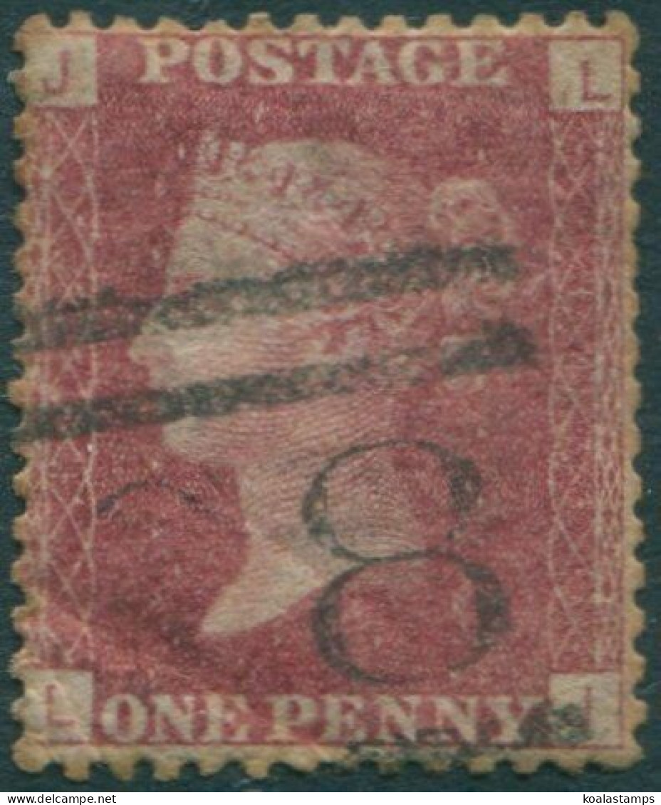 Great Britain 1854 SG43 1d Red QV JLLJ Plate 143 #1 FU (amd) - Ohne Zuordnung