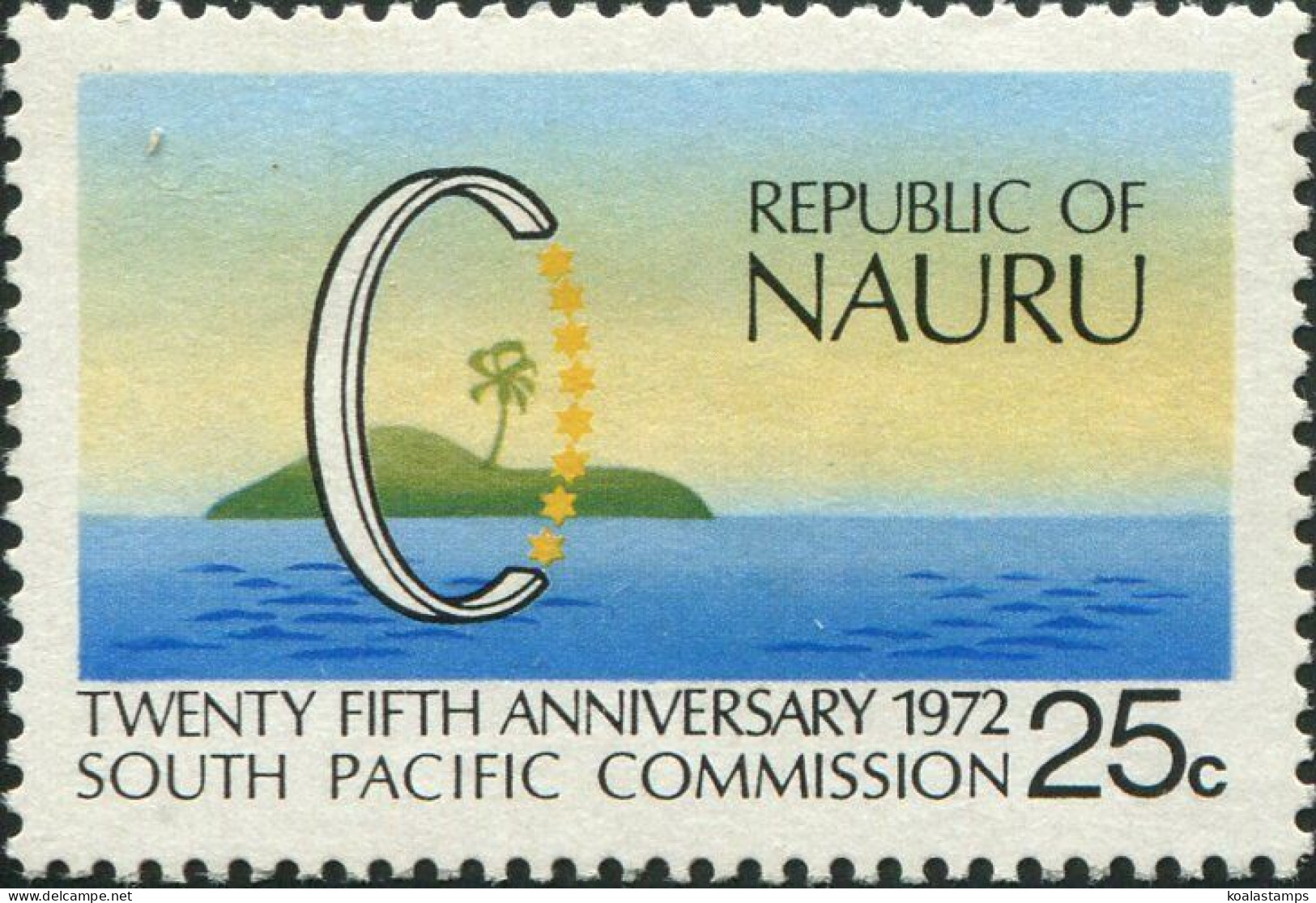 Nauru 1972 SG97 25c South Pacific Commission MNH - Nauru