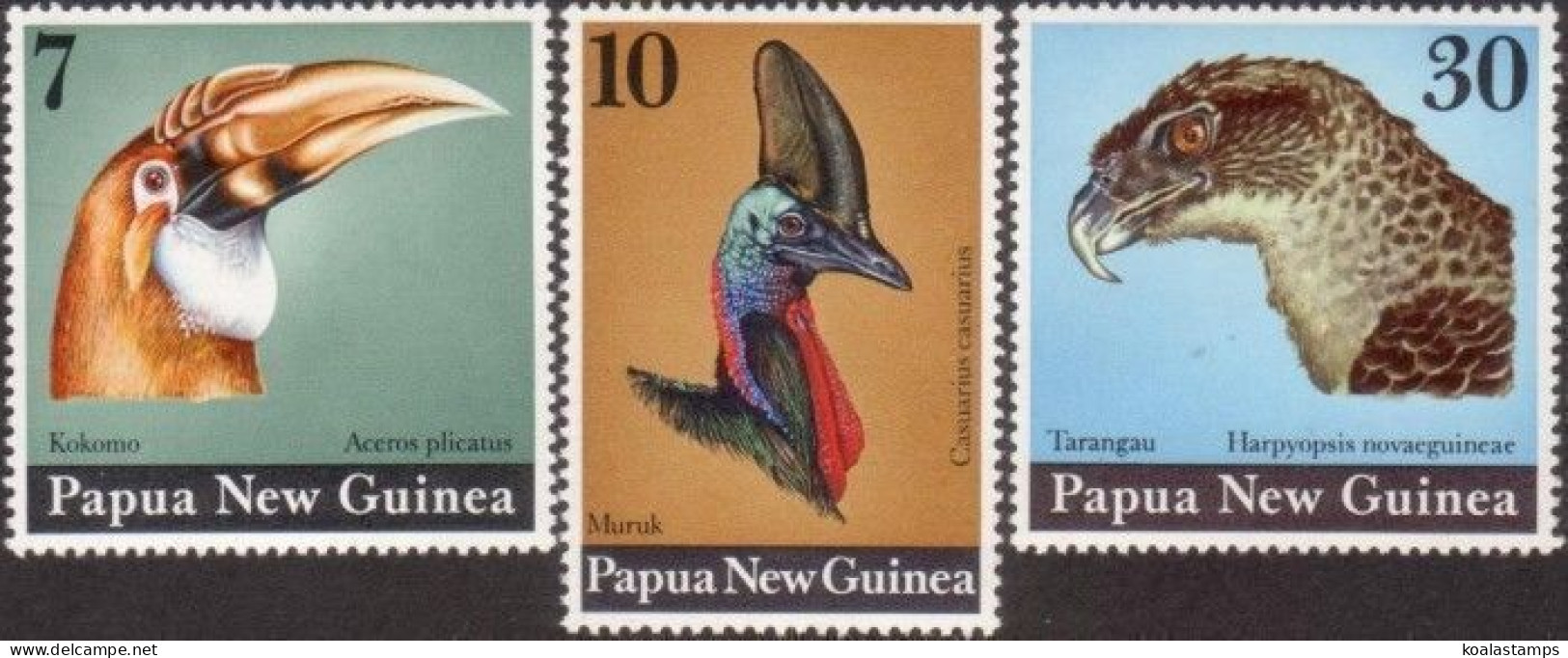 Papua New Guinea 1974 SG270-272 Large Birds Heads Set MNH - Papua New Guinea