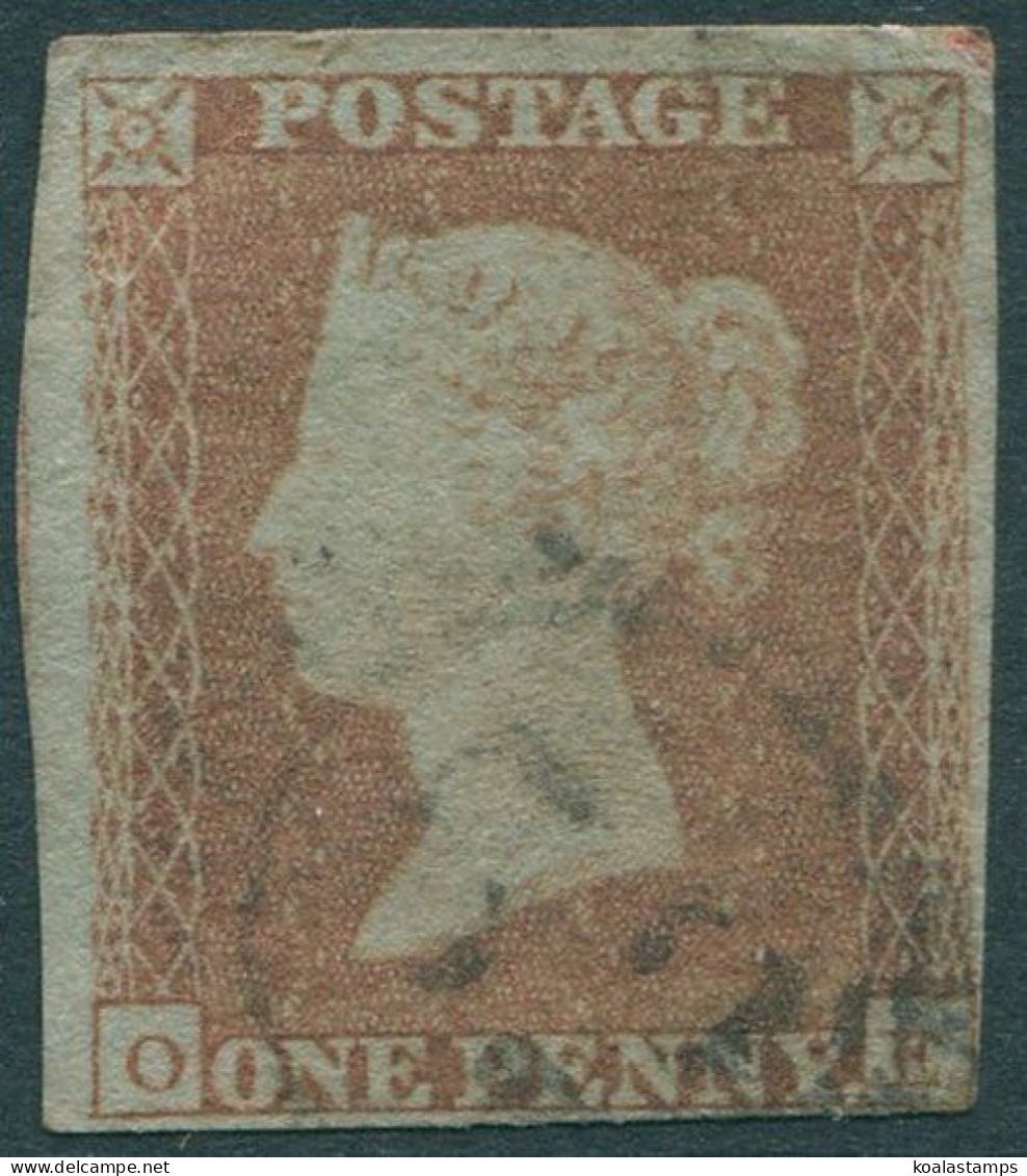 Great Britain 1854 SG9 1d Pale Red-brown QV **OE Imperf FU (amd) - Unclassified