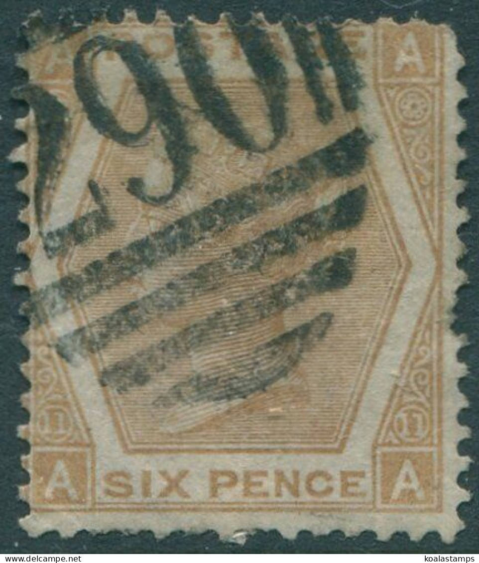 Great Britain 1872 SG122a 6d Chestnut QV AAAA Rose Wmk Plate 11 FU (amd) - Other & Unclassified