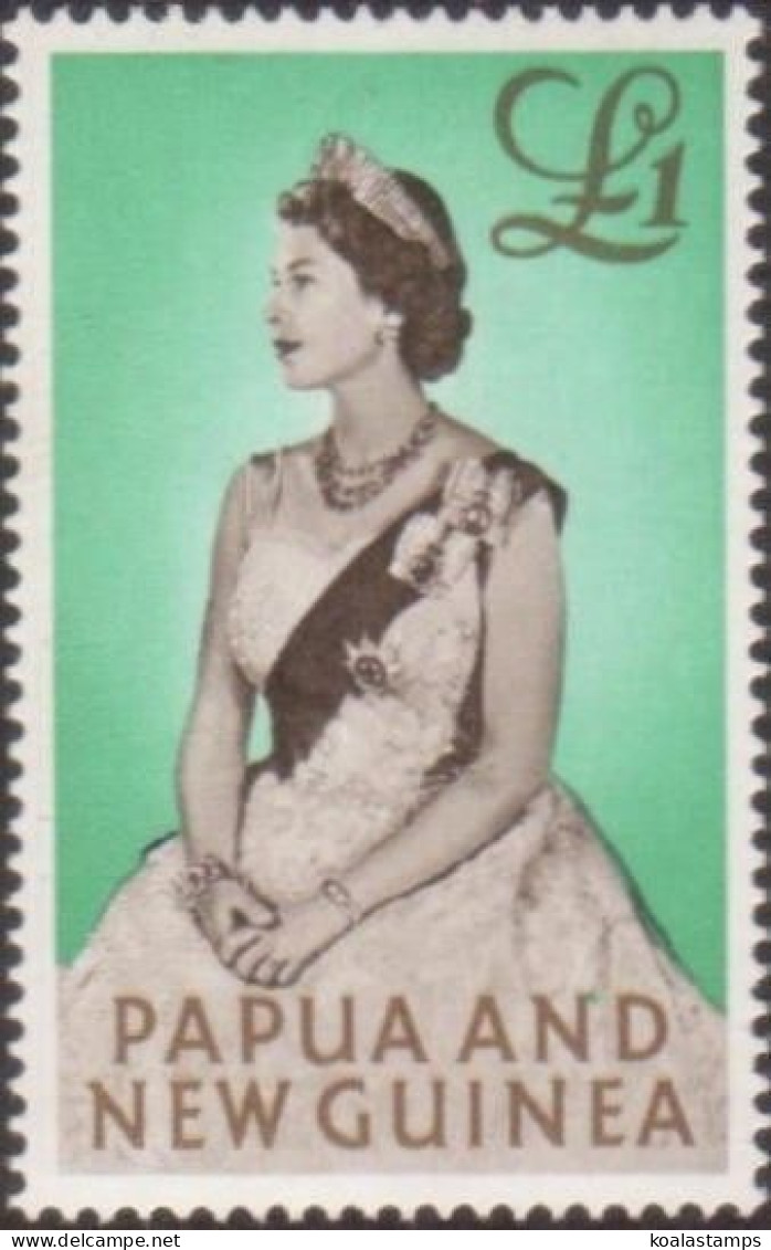 Papua New Guinea 1963 SG45 £1 Queen Elizabeth II MNH - Papoea-Nieuw-Guinea