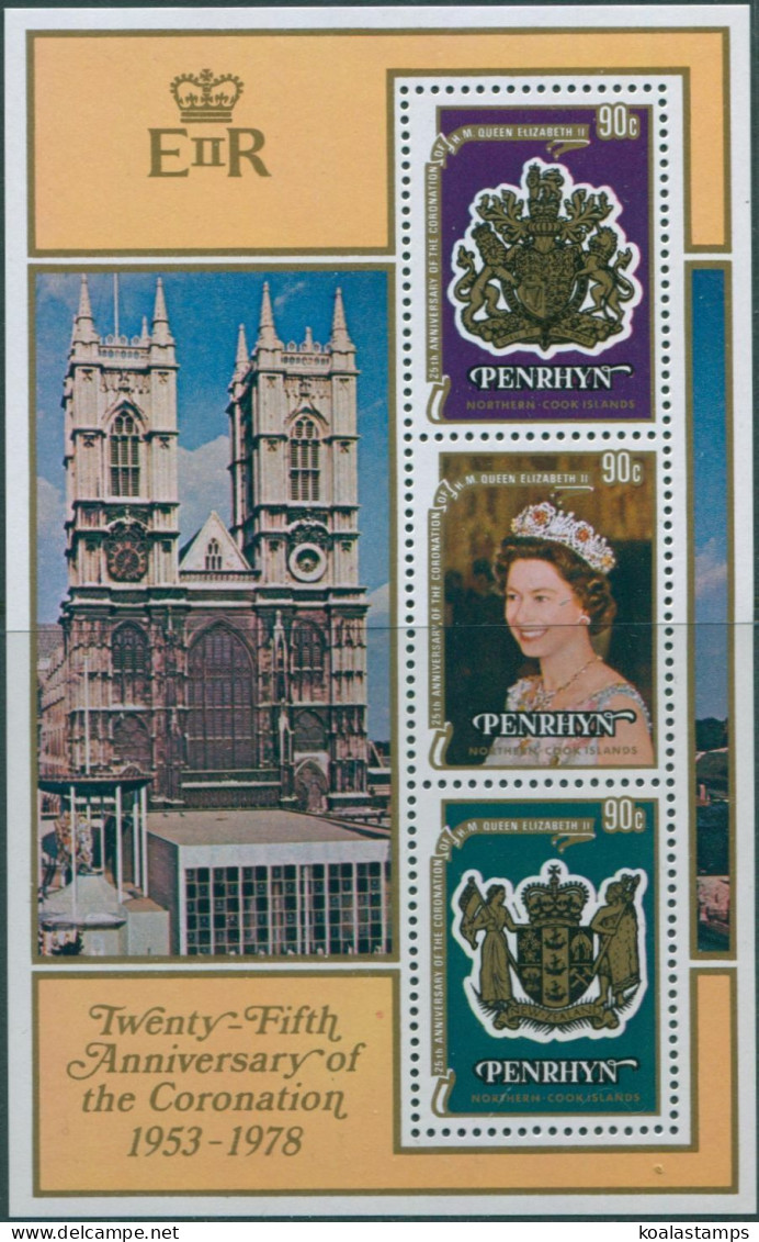 Cook Islands Penrhyn 1978 SG124 Coronation MS MNH - Penrhyn