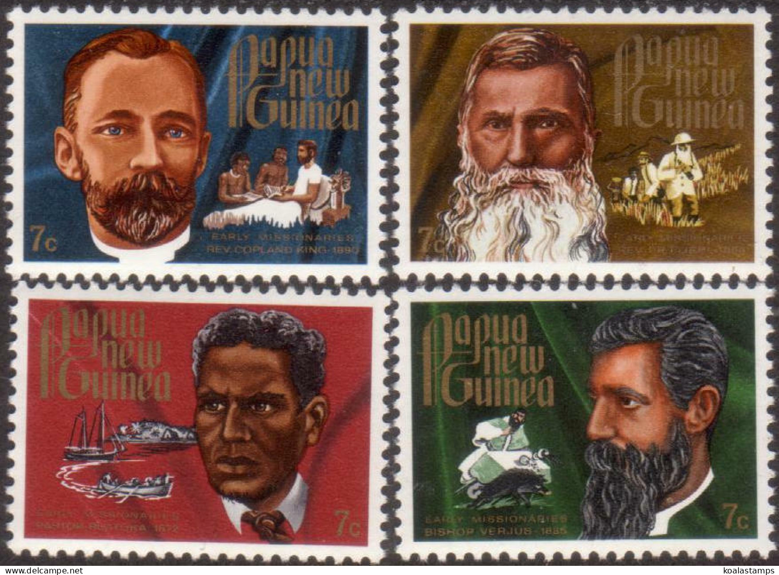 Papua New Guinea 1972 SG227-230 Early Missionaries Set MNH - Papua New Guinea