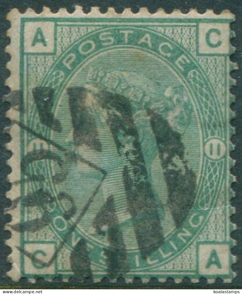 Great Britain 1873 SG150 1s Green QV ACCA Plate 11 FU (amd) - Other & Unclassified