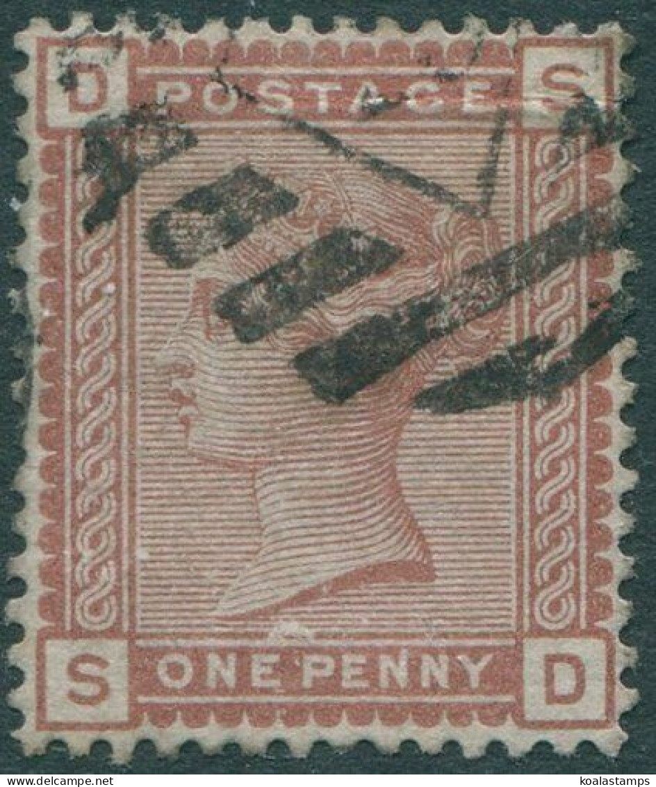 Great Britain 1880 SG166 1d Venetian Red QV DSSD FU (amd) - Other & Unclassified