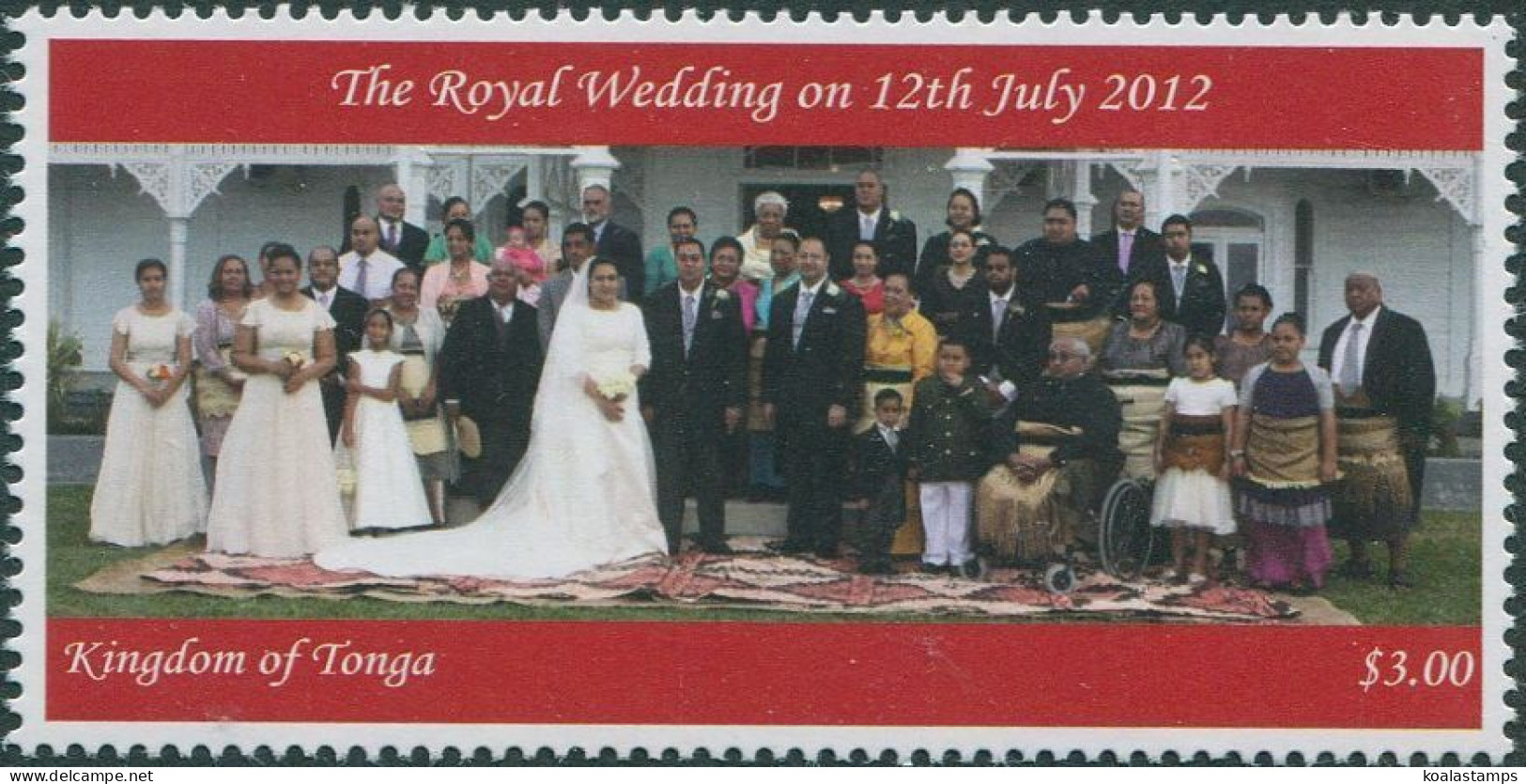 Tonga 2012 SG1662 3p Royal Wedding MNH - Tonga (1970-...)