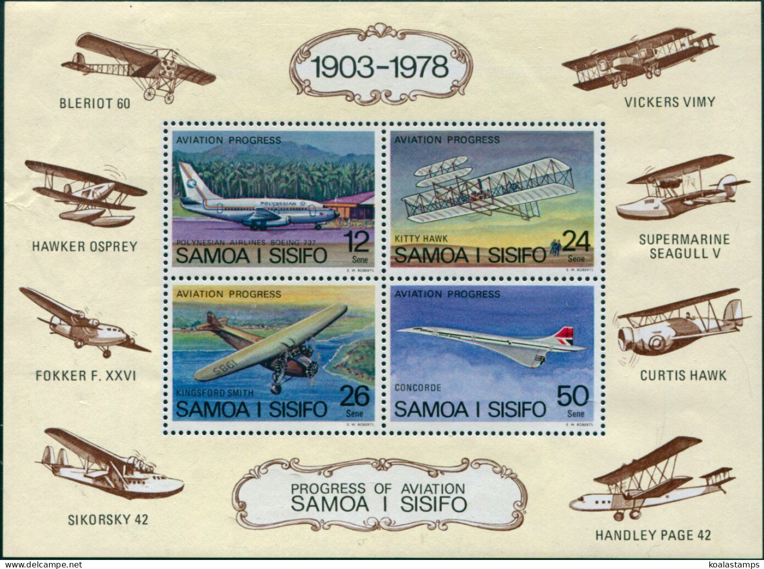 Samoa 1978 SG505 Aviation MS MNH - Samoa