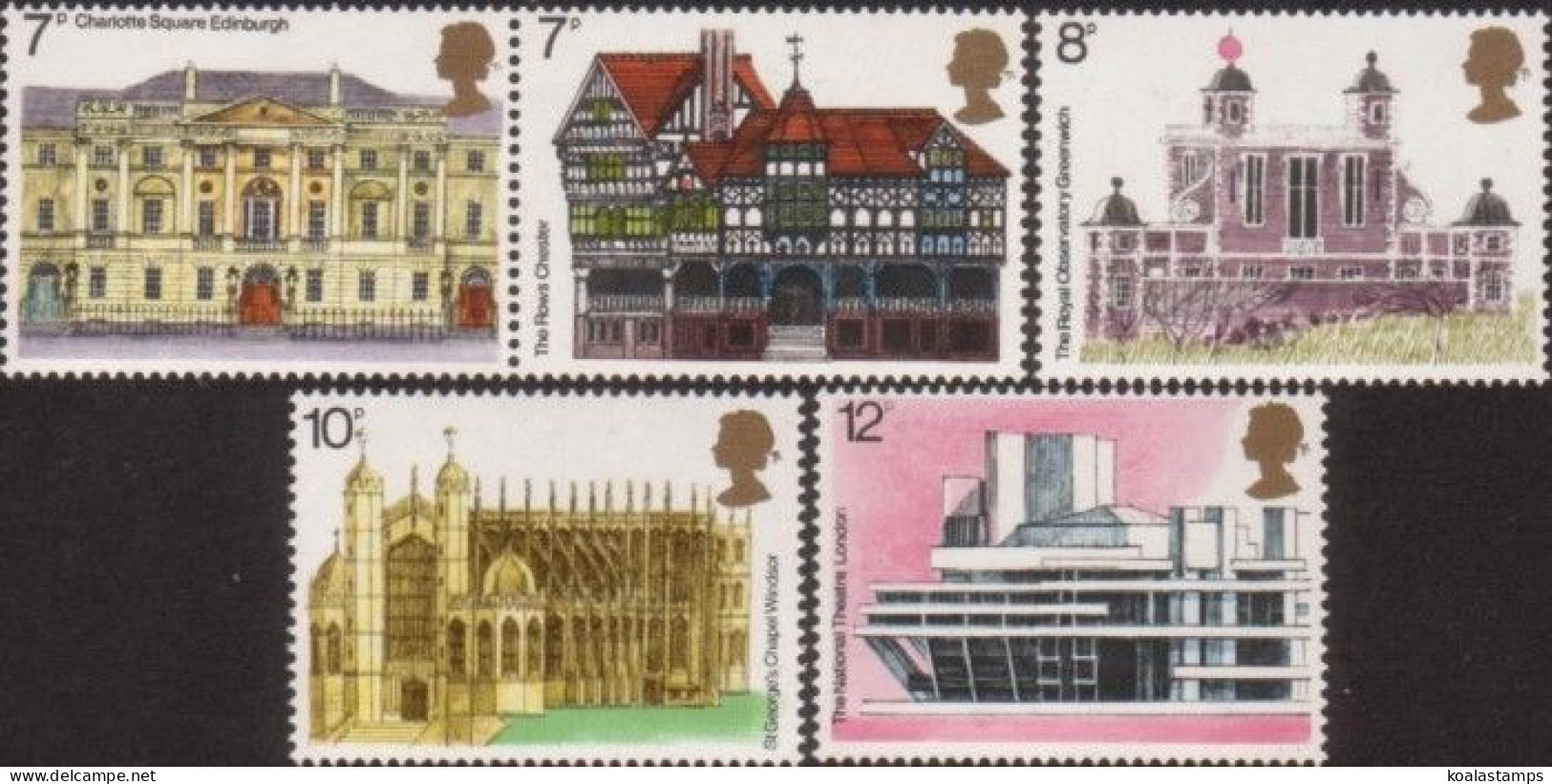 Great Britain 1975 SG975-979 Buildings Set MNH - Unclassified