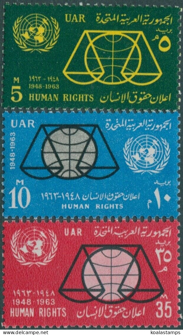 Egypt 1963 SG765-767 Human Rights Set MNH - Otros & Sin Clasificación