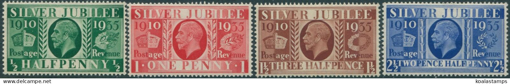 Great Britain 1935 SG453-456 KGV Silver Jubilee Set MLH - Unclassified