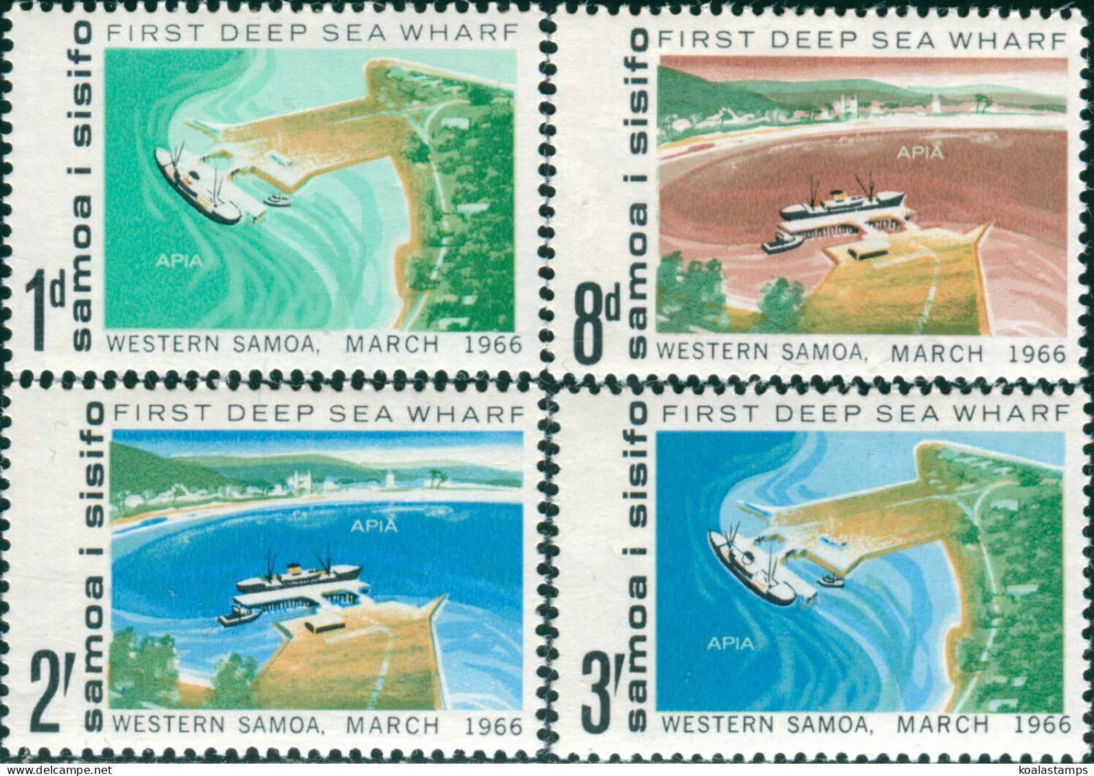 Samoa 1966 SG265-268 Deep Sea Wharf Set MNH - Samoa