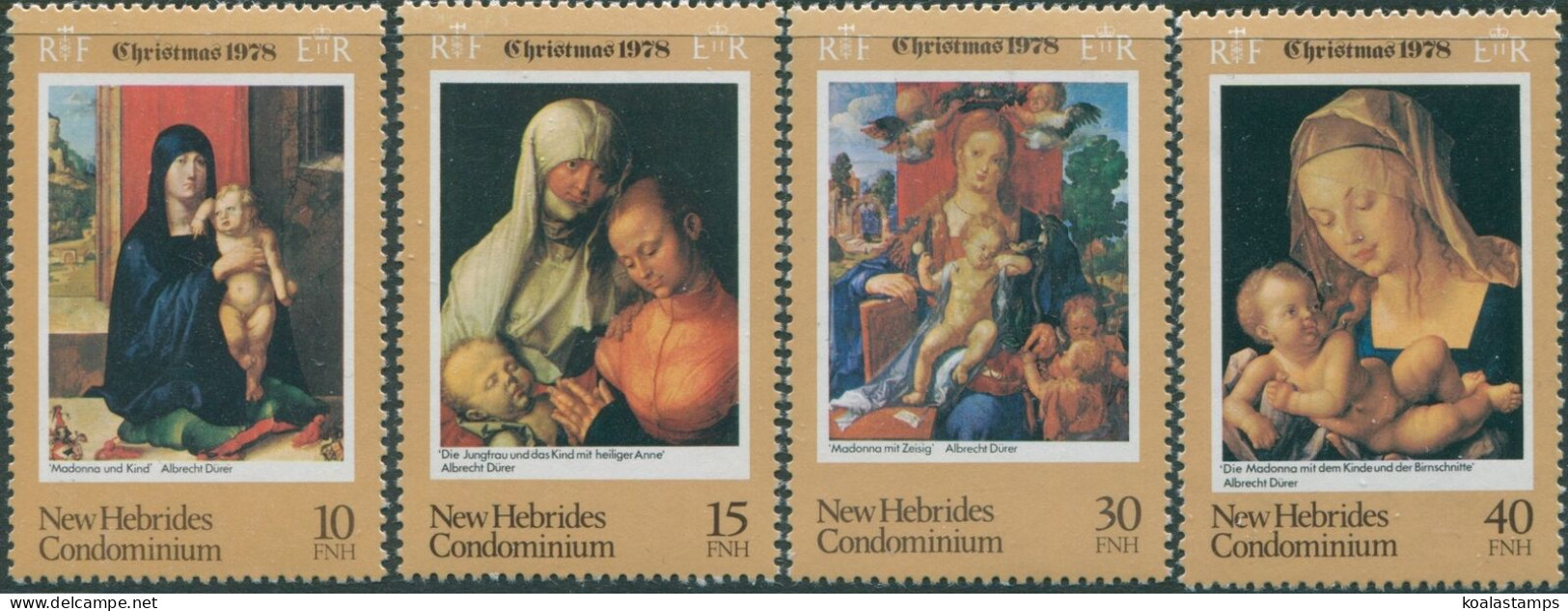 New Hebrides 1978 SG265-268 Christmas Set MNH - Autres & Non Classés