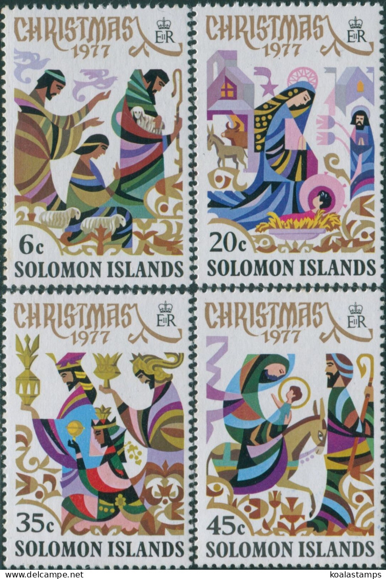 Solomon Islands 1977 SG345-348 Christmas Set MNH - Isole Salomone (1978-...)