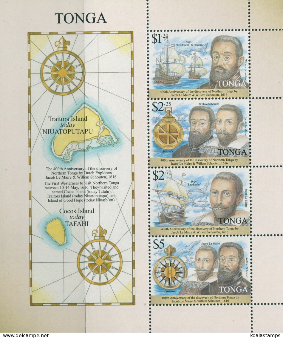 Tonga 2016 SG1808 Discovery MS MNH - Tonga (1970-...)