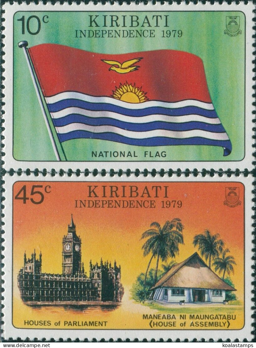 Kiribati 1979 SG84-85 Independence Set MNH - Kiribati (1979-...)