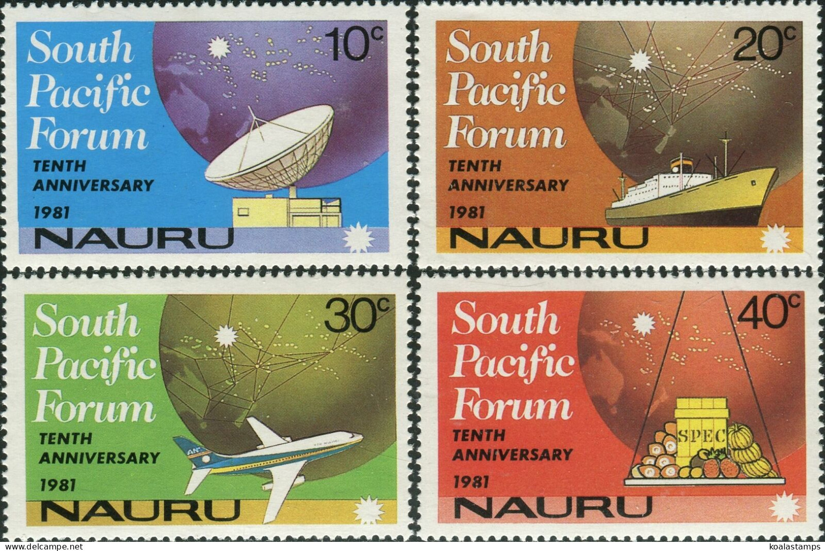 Nauru 1981 SG252-255 South Pacific Forum Set MNH - Nauru