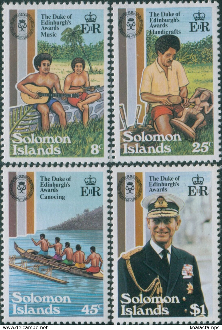 Solomon Islands 1981 SG448-451 Duke Of Edinburgh Awards Set MNH - Islas Salomón (1978-...)