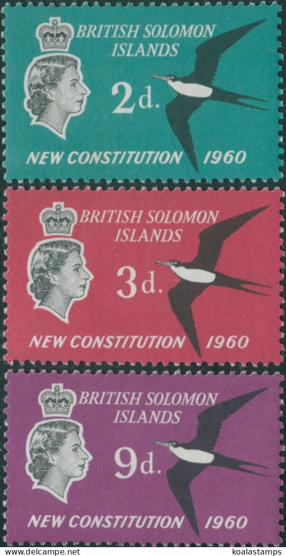 Solomon Islands 1961 SG97-99 New Constitution Set MNH - Islas Salomón (1978-...)