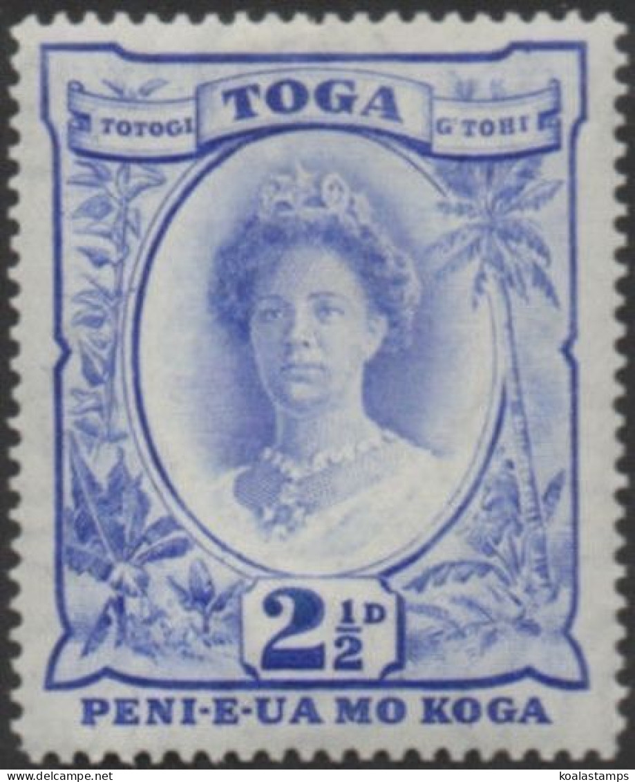 Tonga 1942 SG77 2½d Queen Salote MLH - Tonga (1970-...)