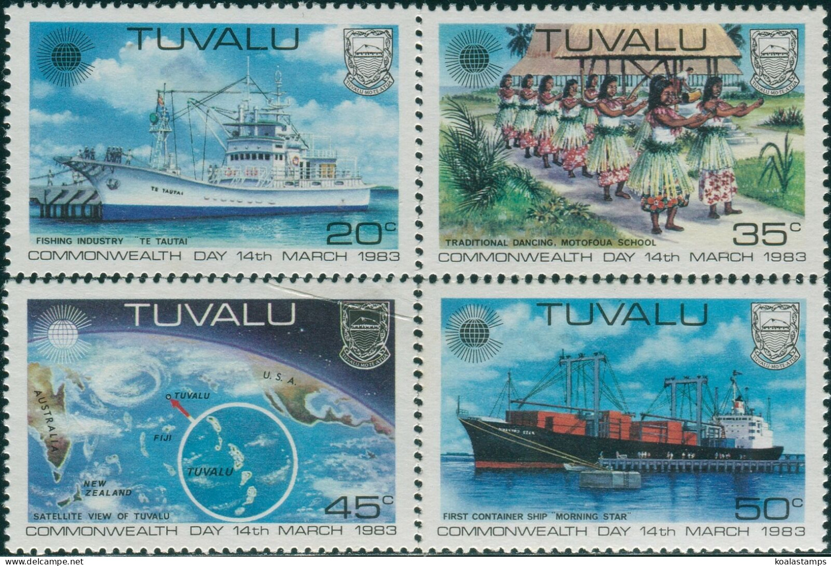 Tuvalu 1983 SG213-216 Commonwealth Day Set MNH - Tuvalu