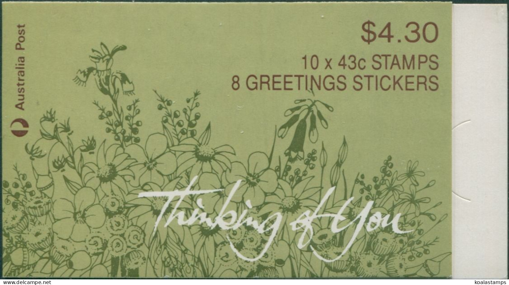 Australia Booklet 1990 SG1231 43c Thinking Of You MNH - Autres & Non Classés