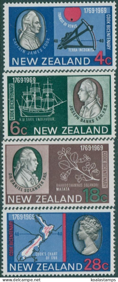 New Zealand 1969 SG906-909 Captain Cook's Landing Set MLH - Otros & Sin Clasificación