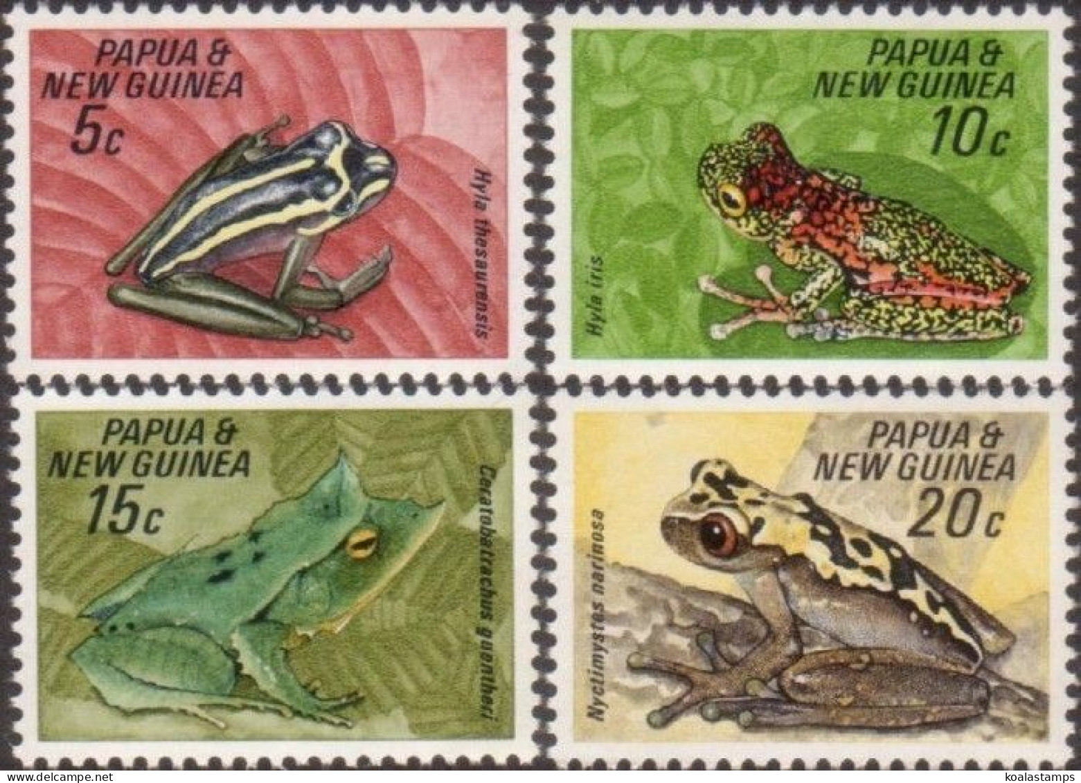 Papua New Guinea 1968 SG129-132 Frogs Set MLH - Papoea-Nieuw-Guinea