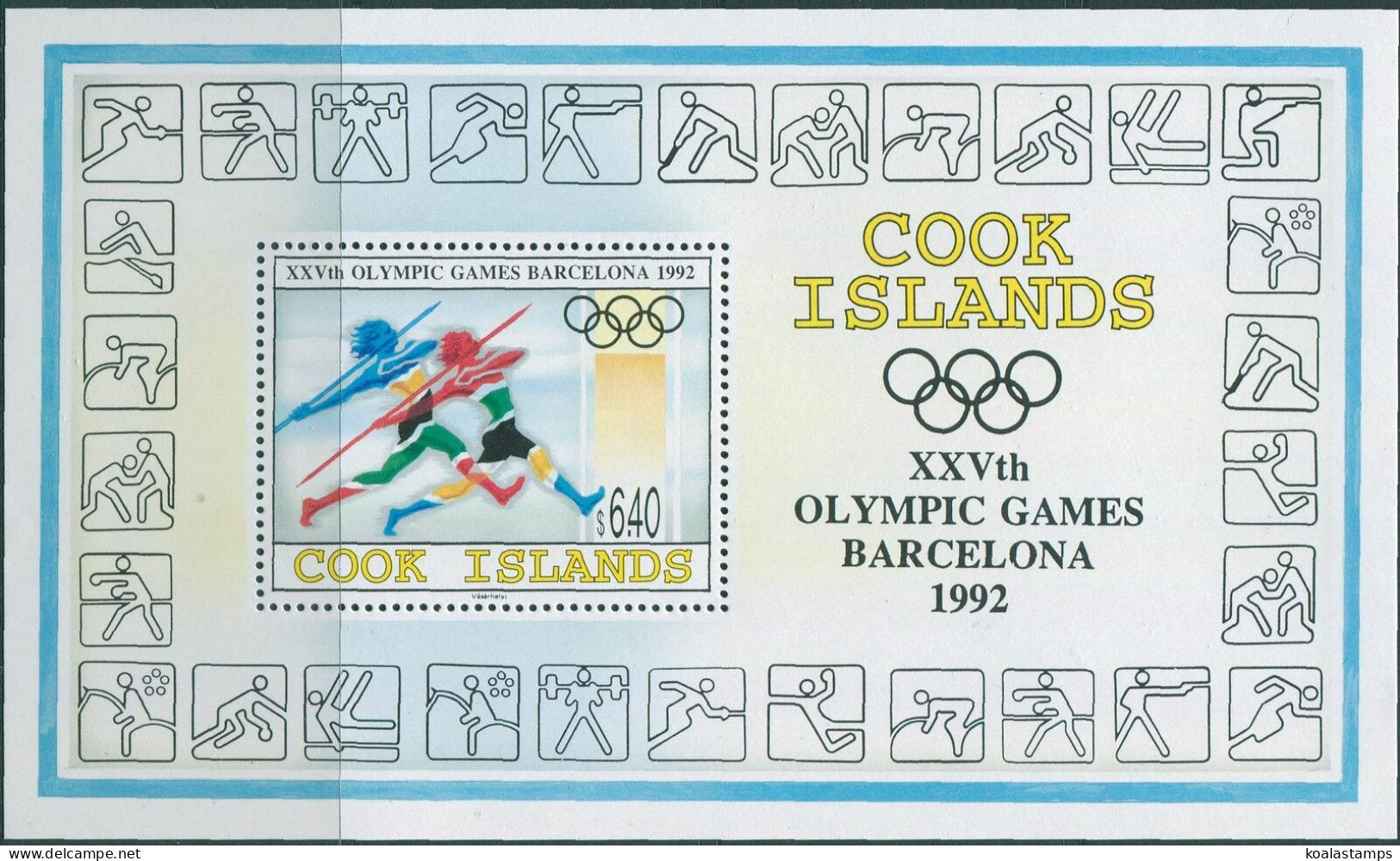 Cook Islands 1992 SG1310 Olympic Games MS MNH - Cook
