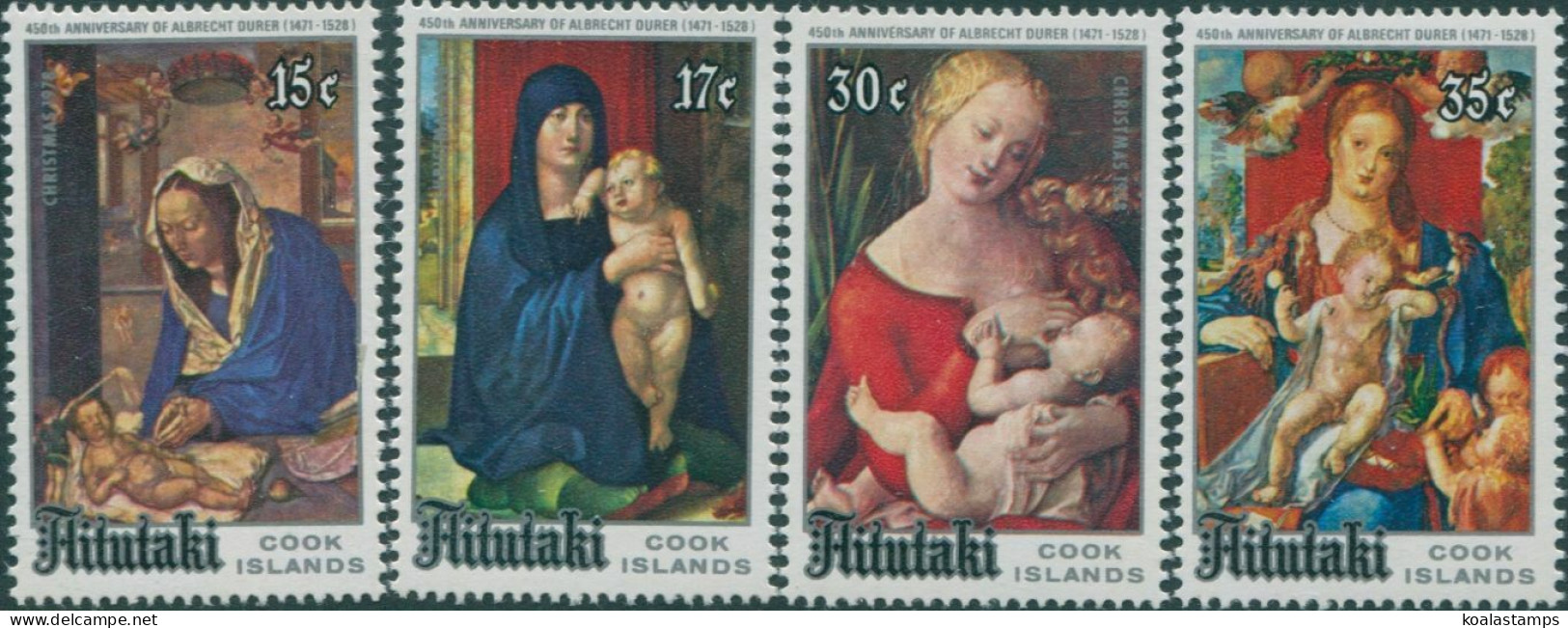 Aitutaki 1978 SG261-264 Christmas Set MNH - Cook