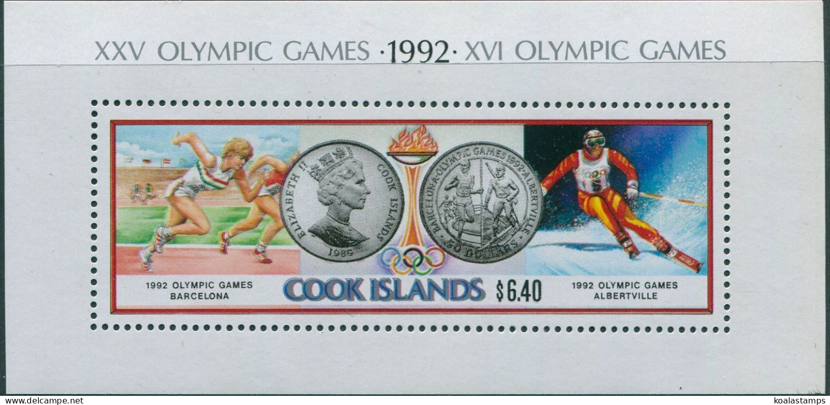 Cook Islands 1990 SG1245 1992 Olympic Games MS MNH - Cook